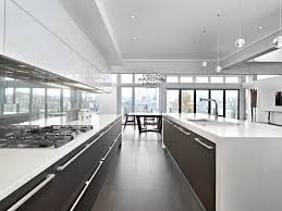 minimalist leather armchairs tile floors