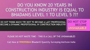 delhi institute of quantity surveyors course bhadanis reinforcement institute
