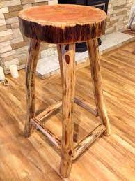 Factory industrial design steel frame rustic brown bar stools wooden high bar chair for kitchen dining backless wood seat metal. Inspiring Rustic Log Bar Stools Ideas Realivin Net Rustic Log Furniture Rustic Wood Furniture Diy Furniture Making