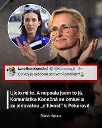 Jen co Markéta Pekarová Adamová oznámila, že nehodlá obhajovat svůj mandát kvůli zdravotním problémům, přispěchala s jedovatou slinou do mlýna komunistka Konečná. Na síti X napsala „Odkdy je svědomí zdravotní problém?“, po