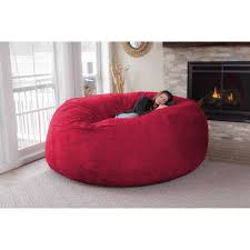 chill sack huge 8 ft bean bag multiple colors fabrics walmart com in 2021 bean bag chair big sofas bean bag
