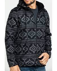 Moonshine Spirit Men S Mesa Aztec Print Sweater Bonded Fleece Jacket Boot Barn