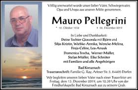 Die antike villa wo einst die familie pellegrini lebte, besteht aus dem erdgeschoss mit der rezepzion und dem frühstücks'raum und aus zwei stockwerken wo sich jetzt gästezimmer befinden. Traueranzeigen Rz Trauer De