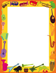 This is a great way to make a plain sheet of paper look for interesting. Musical Instrument Border Music Classroom Decor Paper Border Designs Musical Instruments