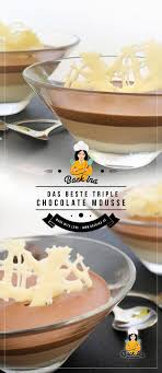 Die gefrorenen himbeeren mit dem puderzucker mischen. Dreierlei Gestreiftes Mousse Au Chocolat Im Glas Backina De