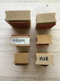 Vintage Lot of 6 Hero Arts Heart Wood Mounted Rubber  Stamps/valentine's/love/pre-owned