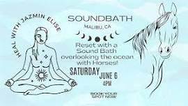 Sound Bath Meditation with Horses in Malibu