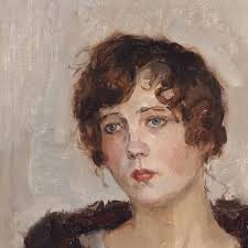 Vintage Oil Portrait Print, Vintage Portriat of a Woman, Vintage Art,  Vintage Poster Portrait Art, Portrait Paiting, Vintage Portrait Face