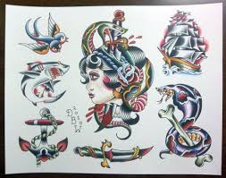 Flash Sheet Traditional Tattoo Flash Sheets Tattoo Flash Sheet Traditional Tattoo Flash