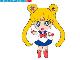 How To Draw Sailor Moon - Easy Drawing Tutorial For Kids
