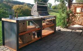 Die Outdoorkuche Stoneline L Mit Granitplatte Grill Kuche Hinterhof Terrassen Designs Outdoor Kuche
