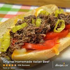 Original Homemade Italian Beef Recipe Italian Beef Recipes Italian Beef Crockpot Comfort Food Recipes Dinners