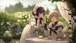 Смотрите короткие видео на тему anime boy outfits в tiktok. Download 2251x1296 Anime Boy And Maid Cute Desert Romantic Maid Outfit Cake Wallpapers Wallpapermaiden