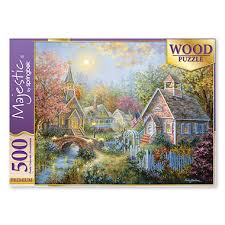 Have a really cool picture that would make a great puzzle? The 500 Piece Whimsical Cottage Wooden Puzzle Hammacher Schlemmer