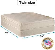 Comfort Pedic Firm Pillowtop Eurotop Mattress Set With Bed Frame Included Twin Size Sleep System With Enhanced In 2020 Mattress Sets Mattress Pillow Top Mattress