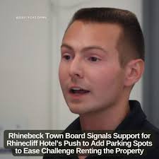 Real estate developer Elijah Bender took another step forward in securing  sufficient parking for the Rhinecliff Hotel Monday evening when he received  verbal support from the Rhinebeck Town Board to bring a