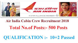 Applicants to the posts posses with graduate in any discipline and diploma/certificate course in. Air India Cabin Crew Recruitment 2018 500 Posts By Job Ki Khabar