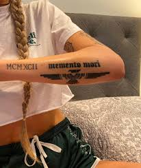 Done by kevin at fallen angels tattoo in estero florida. Brian Byrd Forever On Twitter Hi I M Updating This Thread I Got This On Halloween One Of Mac S Favorite Holidays Inspired By The Self Care Music Video And His American Spirit