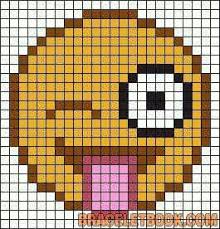 Grosser Smily Pixel Art Beaded Cross Stitch Alpha Patterns Plastic Canvas Patterns