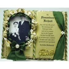 Ob eine grafik als vektor verfügbar ist, erkennen sie an dem icon download als vektor unter jedem bild. Deko Buch Zur Diamantene Hochzeit Fur Foto