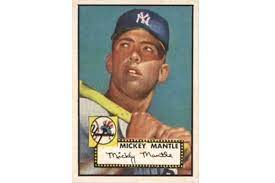 A mickey mantle signed rookie card sold at auction on saturday. 1952 Mickey Mantle Baseball Card By Topps Sells For Near Record 2 88m
