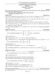 Subiecte Simulare Bac 2016 Matematica M Tehnologic Xi