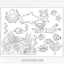 Maybe you would like to learn more about one of these? Under The Sea Coloring Pages Free Printables Ayelet Keshet In 2021 Under The Sea Coloring Pages Sea Coloring Pages Ocean Coloring Pages