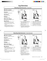 Leg Exercises Standing Hip Extension Bowflex Xceed User