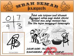 Syair Sd Mbah Semar 19 Juni 2020 Keluaran Togel