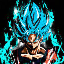 Goku Ssj Blue Minimalist Art Abstract Anime Drawings Surreal Art