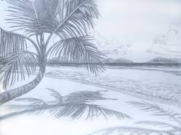 Pencil Drawings Of Beaches Google Search Landscape Sketch Pencil Sketches Landscape Pencil Drawings