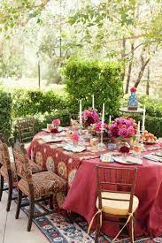 spring table champetre table de fete fete barbecue