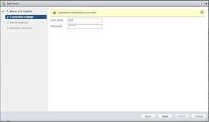 A General Runtime Error Occurred Adding Host Vmware Vcenter And Esxi Kieri Solutions