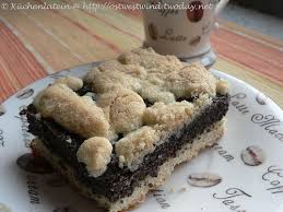 Den kuchen nach dem backen noch warm nach und nach mit dem guss beträufeln. Jubilaums Blog Event Xlv Dessertbuffet Schlesischer Mohnkuchen Kuechenlatein Com
