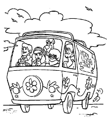 Best scooby doo coloring sheets for preschoolers: Freds Driving Mystery Machine Car Scooby Doo Coloring Pages Best Place To Color Scooby Doo Coloring Pages Vintage Coloring Books Cartoon Coloring Pages