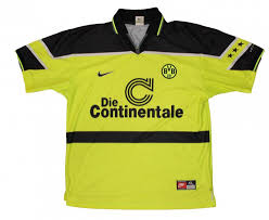 Borussia dortmund home uniform 2019/20. Borussia Dortmund Cup Shirt Football Shirt 1997 1998 Sponsored By Die Continentale