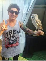 Young owlets (and females prior to nesting) will make food begging calls. Jaime Preciado With A Barn Owl Pierce The Veil Jaime Preciado Pierce The Veil The Amity Affliction