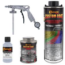 Custom Coat 36375 Light Gray T9 Urethane Spray On Truck Bed Liner 1 Quart Kit With Spray Gun Walmart Com Walmart Com
