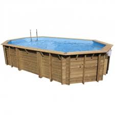 Piscine Bois Rectangulaire 6x4 H1 30m Lagon Coloris Du Liner Bleu