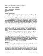 Please watch the entire video to understand the format and example of report. Sample Report Format And Templates Writing As An Engineer Or Scientist