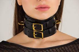 Bondage collar, BDSM collar, BDSM Set, Choker, Leather collar – купить на  Ярмарке Мастеров – HLAMXCOM | Collar, St. Petersburg