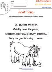 Letter g songs · g was a giddy gazelle · alphabet poem: Esl Phonics World Alphabet Songs And Rhymes Kindergarten Phonics Songs A Z