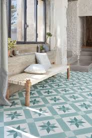 Notre Sol Vinyle Aspect Carreaux De Ciment Sol Vinyle Decoration Maison Dalle Moquette