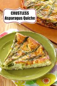 Crustless Asparagus Quiche Low Carb Gluten Free Recipe Quiche Recipes Asparagus Quiche Recipes