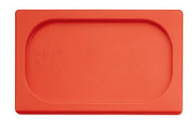 Paderno World Cuisine 12 3 4 Inches By 6 1 4 Inches Red Polypropylene Hotel Food Pan Lid 1 4 Paderno World Cuisine Hotel Food