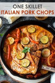 One Skillet Italian Pork Chops The Blond Cook Recipe Italian Pork Chops Pork Chops Pork