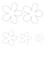 Leaves and stem stencil outline. Free Printable Small Flower Template Diy Printable Flower Templates Pdf Petal Templates Diy Cute Floral Pattern In The Small Pink Flowers Lezlie Konkel