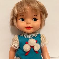 1968 Vintage Deluxe Topper Baby Party Doll With Broken Leg and No Battery  Cover