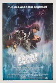 Star wars:the rise of skywalker original movie poster double sided advance style. The Empire Strikes Back Original Vintage Film Movie Poster 1980 Star Wars Us Vinterior