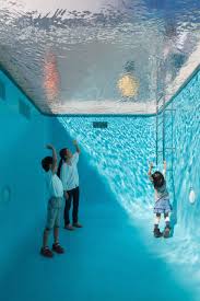 Illusory Swimming Pool That Seems To Be Filled By Water Swimming Pool Art Pool Art Installation Art